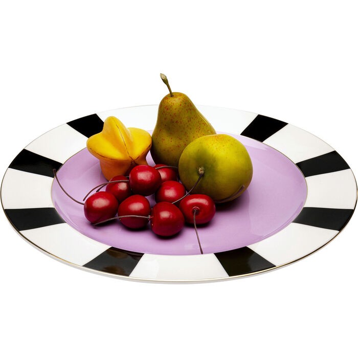 tableware/plates-bowls/kare-plate-harlequin-purple-diameter-31cm