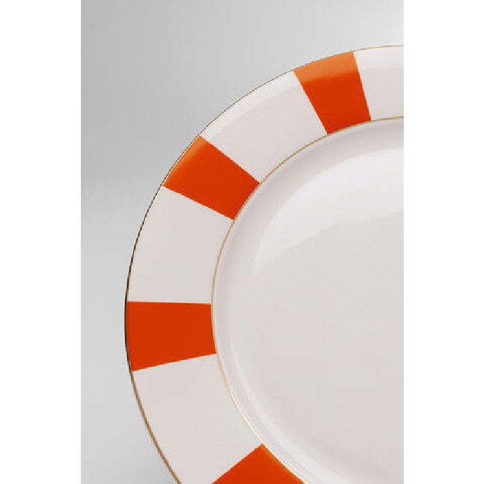tableware/plates-bowls/kare-plate-harlequin-orange-diameter-27cm