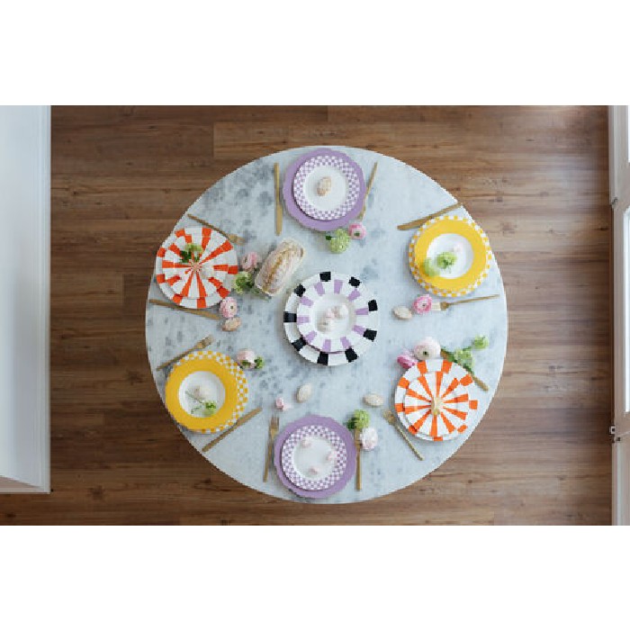 tableware/plates-bowls/kare-plate-harlequin-orange-diameter-27cm