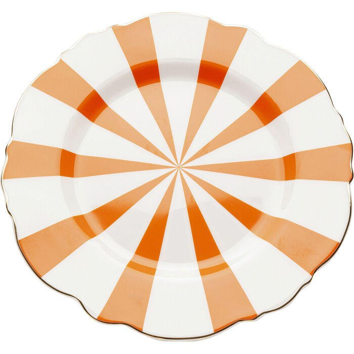 tableware/plates-bowls/kare-plate-harlequin-orange-diameter-22cm