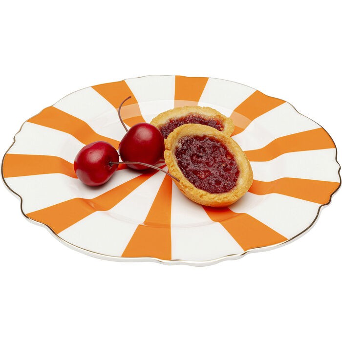 tableware/plates-bowls/kare-plate-harlequin-orange-diameter-22cm