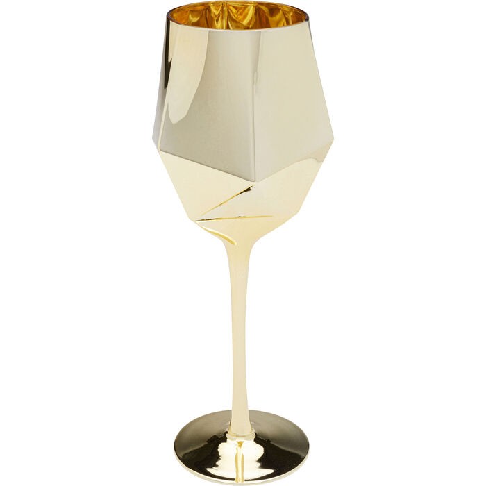 tableware/glassware/kare-wine-glass-diamond-–-gold-–-57343
