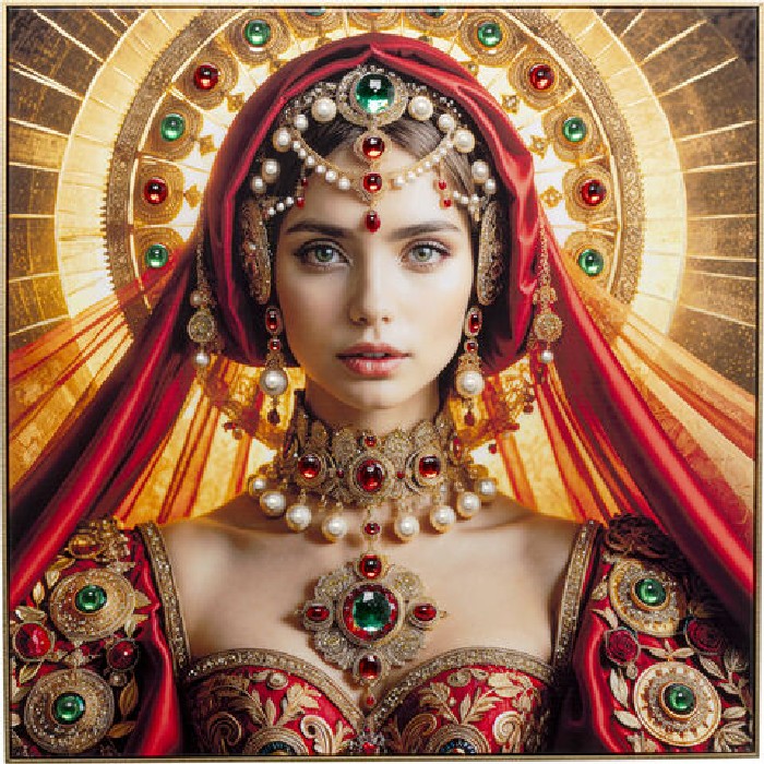 home-decor/wall-decor/kare-saint-halo-lady-framed-picture-100cm-x-100cm