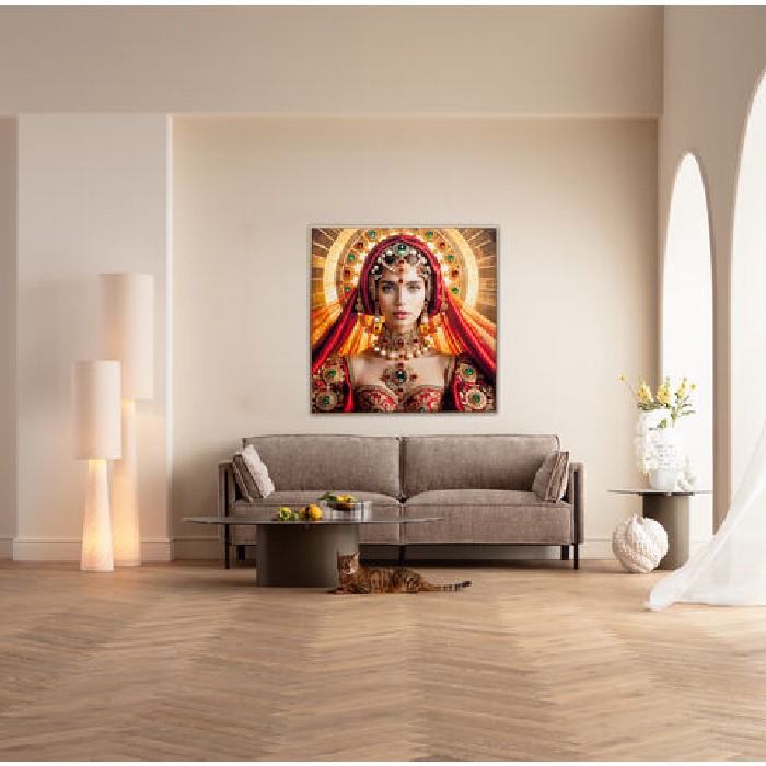 home-decor/wall-decor/kare-saint-halo-lady-framed-picture-100cm-x-100cm