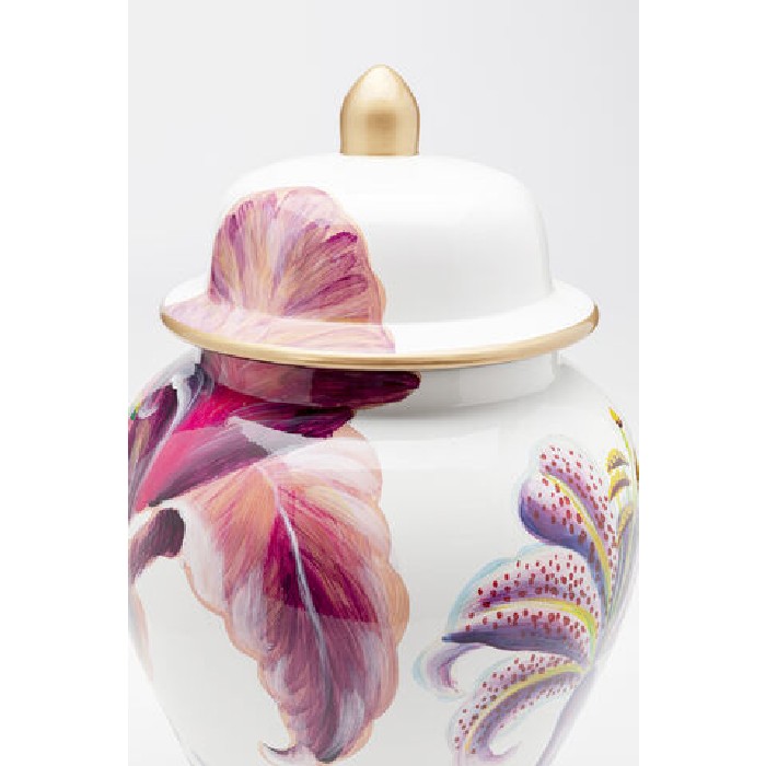 home-decor/vases/kare-lillies-decorative-jar-pink-diameter-26cm