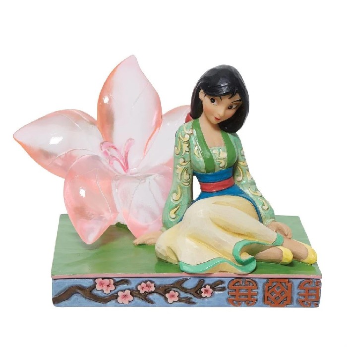 home-decor/decorative-ornaments/disney-traditions-mulan-figurine-with-cherry-blossom-resin