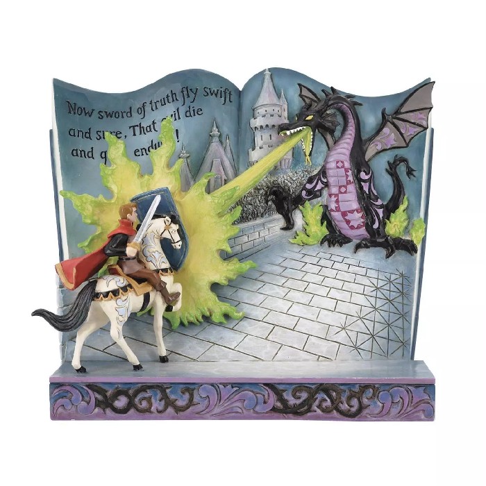 home-decor/decorative-ornaments/disney-traditions-prince-phillip-and-maleficent-dragon-storybook-figurine