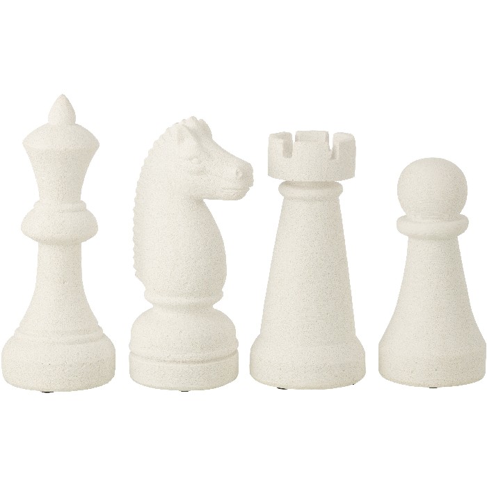 home-decor/decorative-ornaments/polyresin-chess-piece-white-large-4-assorted