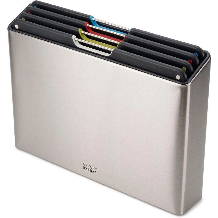 kitchenware/miscellaneous-kitchenware/joseph-joseph-folio-steel-cutting-board-set-of-4-silver