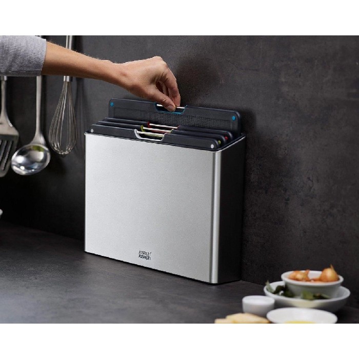 kitchenware/miscellaneous-kitchenware/joseph-joseph-folio-steel-cutting-board-set-of-4-silver