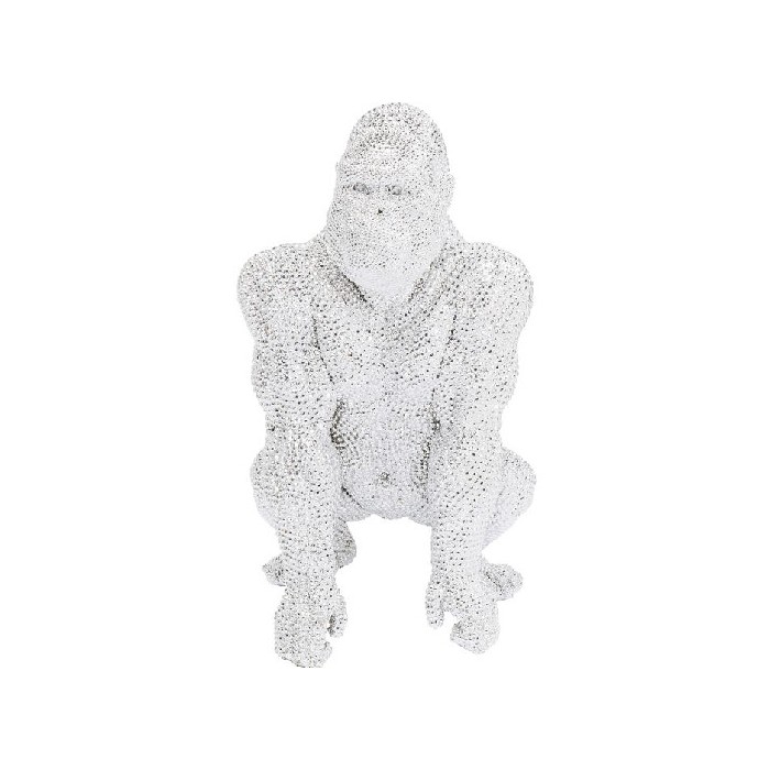 home-decor/decorative-ornaments/promo-kare-deco-figurine-shiny-gorilla-silver-80cm