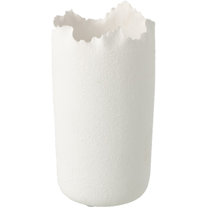 home-decor/vases/irregular-clay-vase-white-small