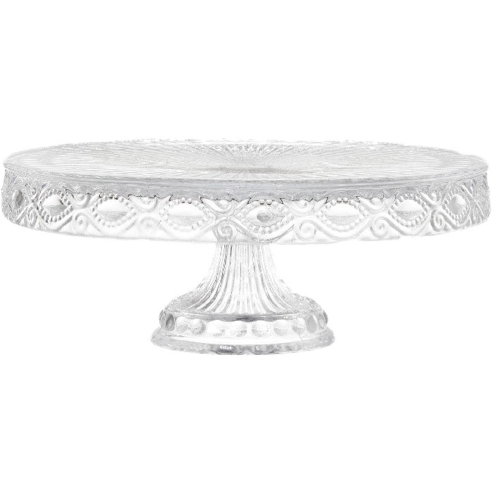 tableware/miscellaneous-tableware/coincasa-decorated-glass-cake-stand