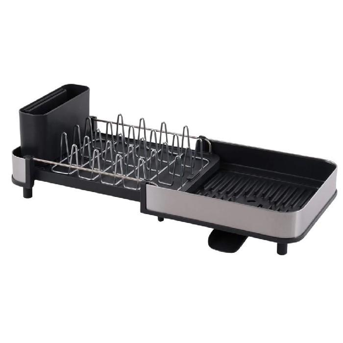 kitchenware/dish-drainers-accessories/joseph-joseph-extend-slim-steel-dish-rack-grey