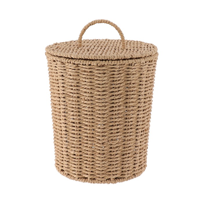 household-goods/bins-liners/tendance-paper-basket-dustbin-with-lid-95l-natural