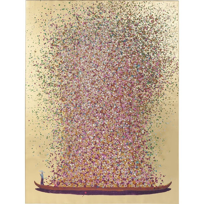 home-decor/wall-decor/kare-picture-touched-flower-boat-gold-pink-80-x-100-cm