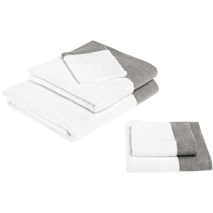 home-textiles/bath-linen-towels/coincasa-towel-with-linen-flounce-one-towel-only-6678399