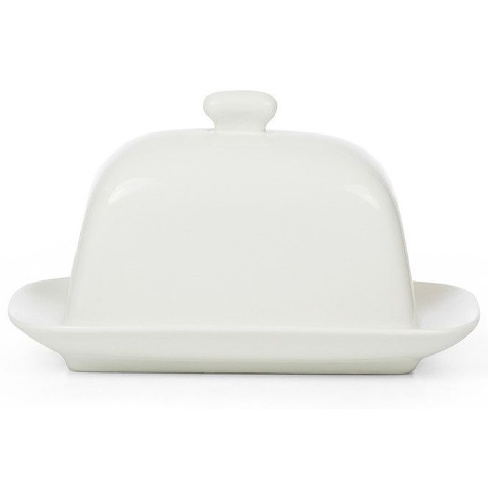 tableware/serveware/coincasa-white-porcelain-butter-dish