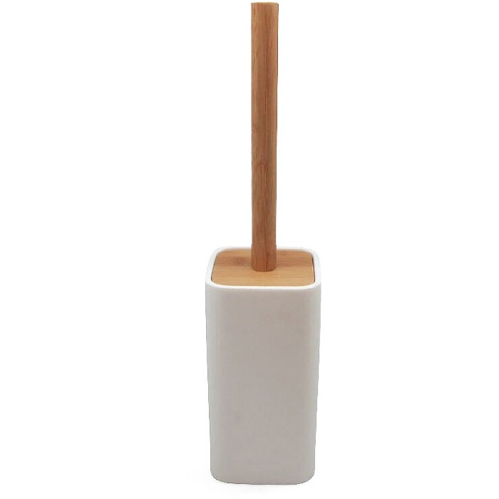 bathrooms/toilet-brushes/coincasa-linea-toilet-brush-holder-with-bamboo-detail