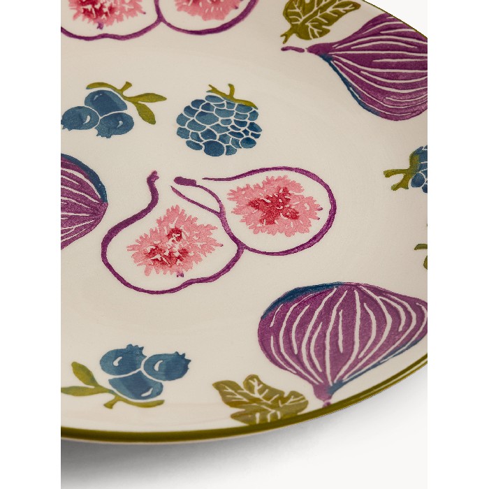 tableware/plates-bowls/coincasa-ceramic-dinner-plate-with-hand-painted-fig-motif-6801764