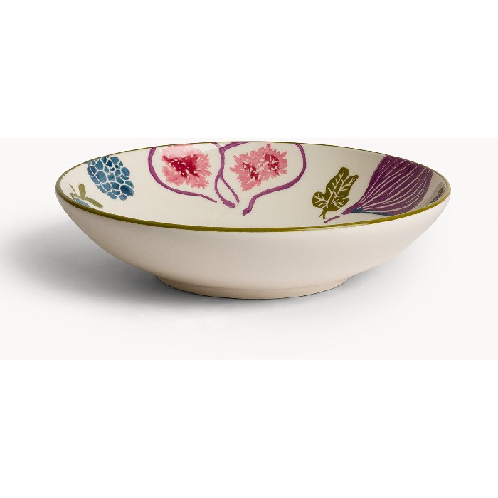 tableware/plates-bowls/coincasa-ceramic-soup-plate-with-hand-painted-fig-motif-6801765