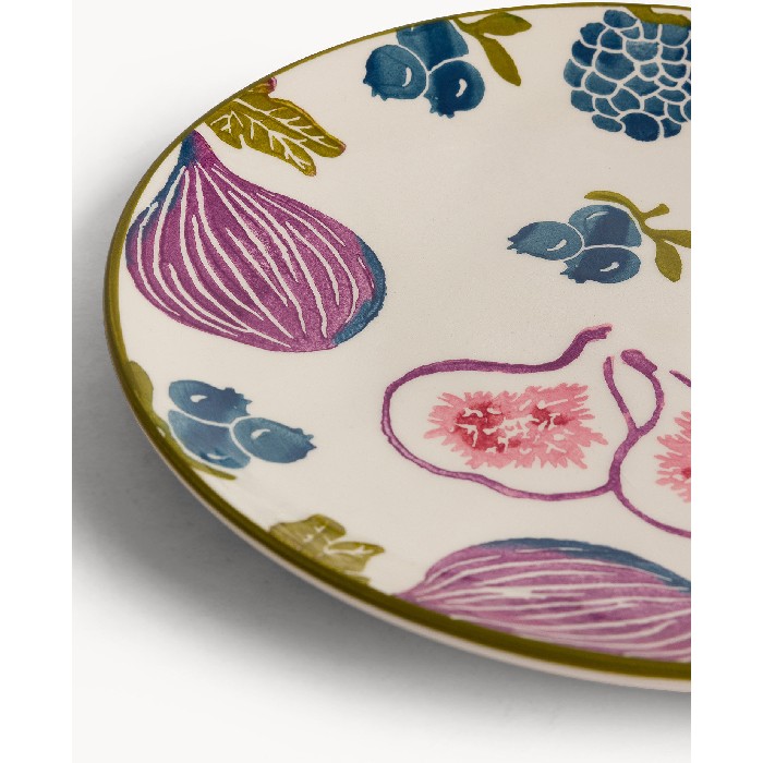tableware/plates-bowls/coincasa-ceramic-side-plate-with-hand-painted-fig-motif-6801766