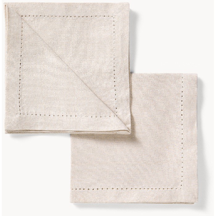 christmas/table-setups/coincasa-cotton-and-lurex-napkins-set-of-2-with-hemstitch-6802395