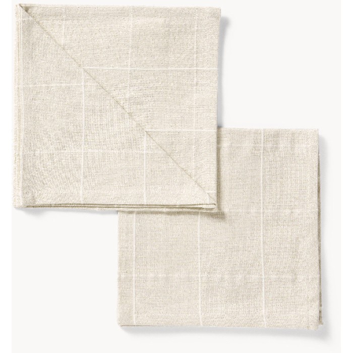 christmas/table-setups/coincasa-cotton-and-lurex-napkins-set-of-2-check-pattern-6802837
