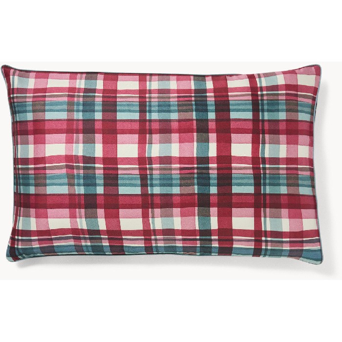 christmas/decorations/coincasa-checked-cotton-satin-pillowcase-6803180