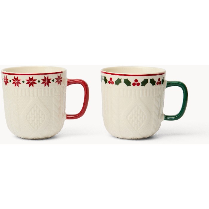 christmas/table-setups/coincasa-crochet-decorated-new-bone-china-mugs-6803386