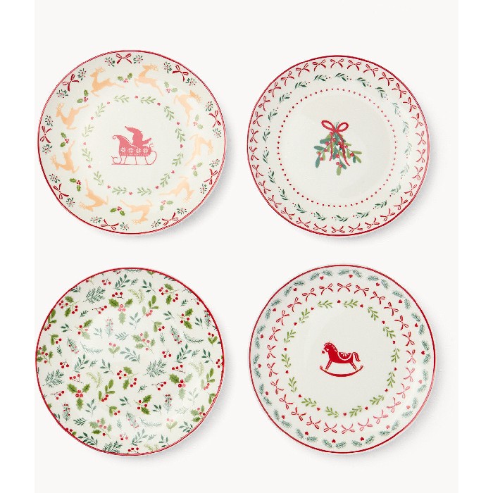 christmas/table-setups/coincasa-crochet-decorated-new-bone-china-bread-plates-6803387