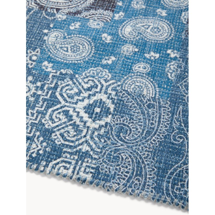 home-textiles/kitchen-textiles/coincasa-chenille-kitchen-mat-with-bandana-print-blue-6809240