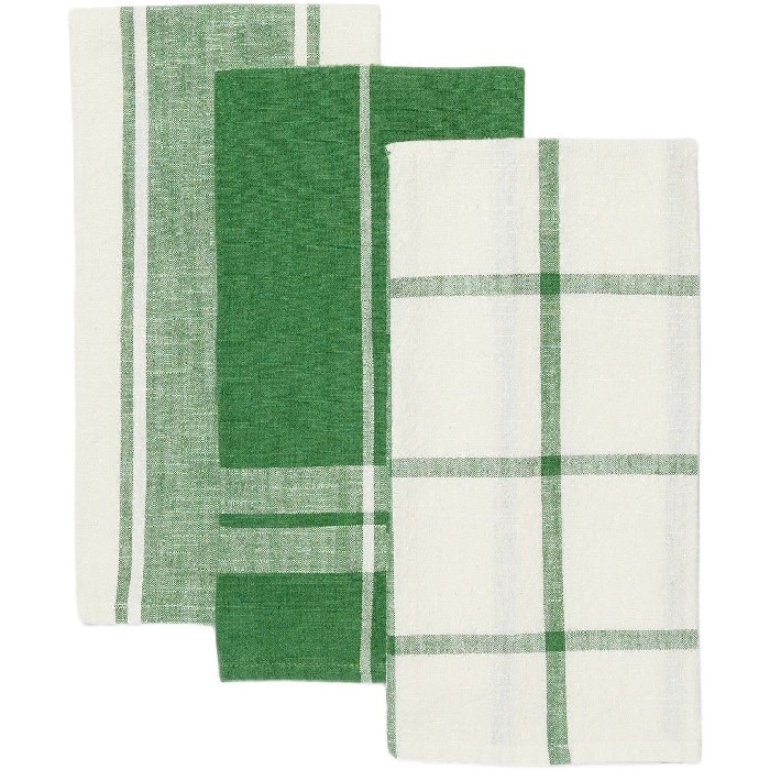 home-textiles/kitchen-textiles/coincasa-set-of-3-pure-cotton-yarn-dyed-tea-towels-with-check-pattern