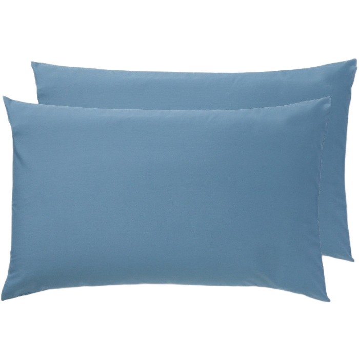 home-textiles/pillow-cases/coincasa-set-of-2-solid-cotton-percale-pillowcases-blue