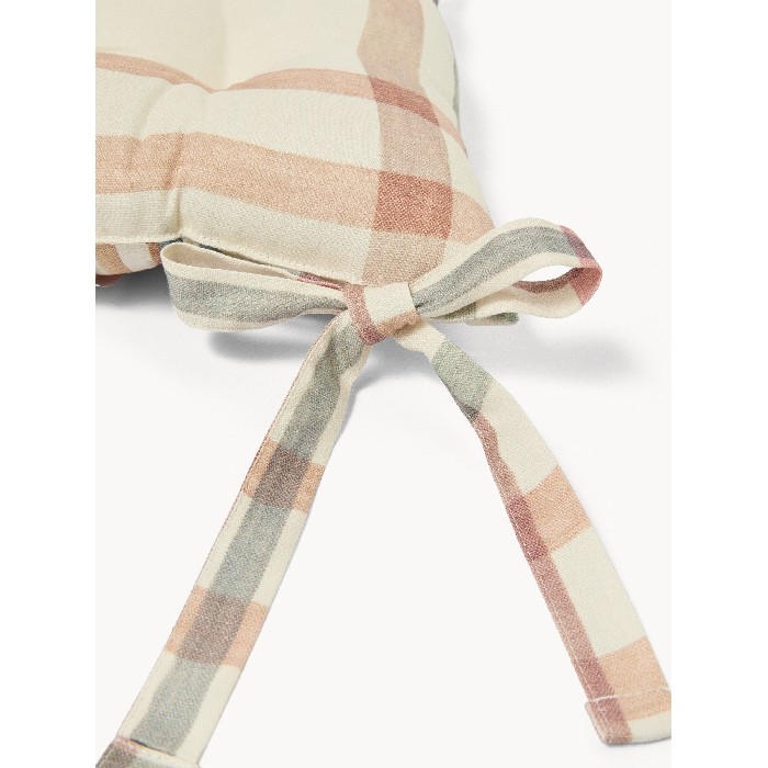 home-textiles/kitchen-textiles/coincasa-cotton-panama-chair-cushion-with-check-print