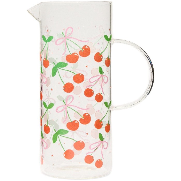 tableware/carafes-jugs-bottles/coincasa-glass-carafe-with-cherry-motif