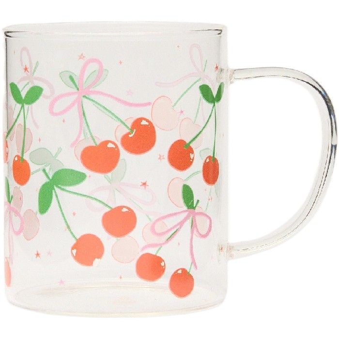 tableware/mugs-cups/coincasa-glass-mug-with-cherry-motif