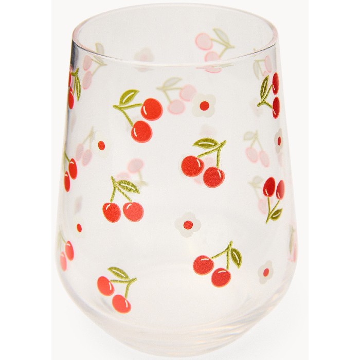 tableware/glassware/coincasa-glass-water-glass-with-cherry-motif