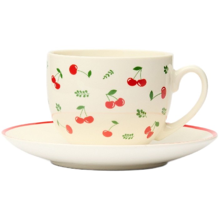 tableware/mugs-cups/coincasa-cherry-motif-new-bone-china-tea-cup-white