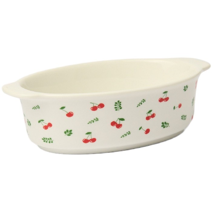 kitchenware/dishes-casseroles/coincasa-new-bone-china-baking-dish-with-cherry-motif-white