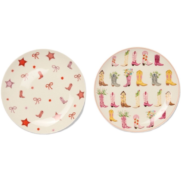 tableware/plates-bowls/coincasa-new-bone-china-bread-plates-with-boot-motif