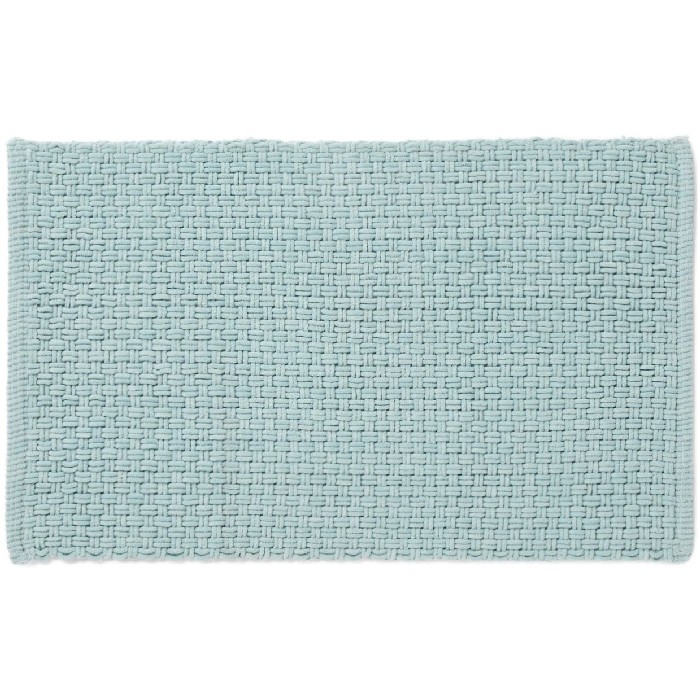 home-textiles/bathroom-carpets/coincasa-chenille-bath-mat-with-woven-effect-blue