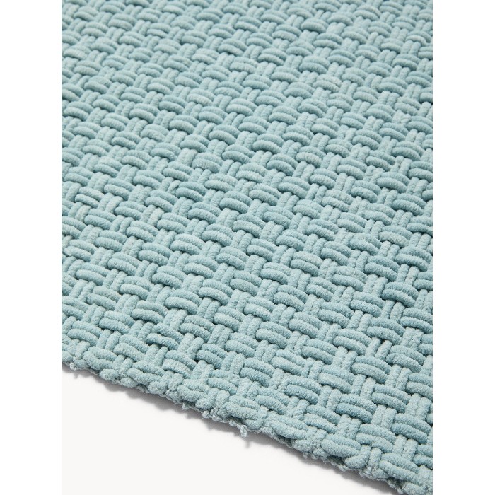 home-textiles/bathroom-carpets/coincasa-chenille-bath-mat-with-woven-effect-blue