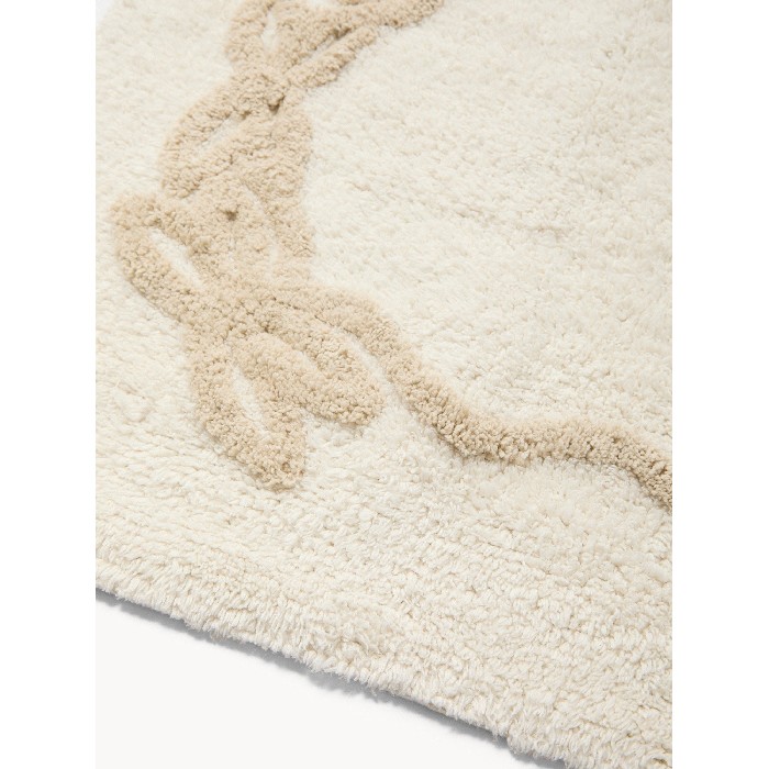 home-textiles/bathroom-carpets/coincasa-tufted-cotton-bath-mat-with-bow-design-beige