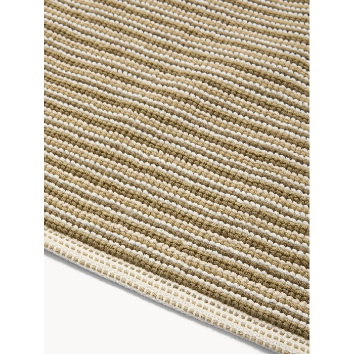 home-textiles/bathroom-carpets/coincasa-striped-cotton-bath-mat-green