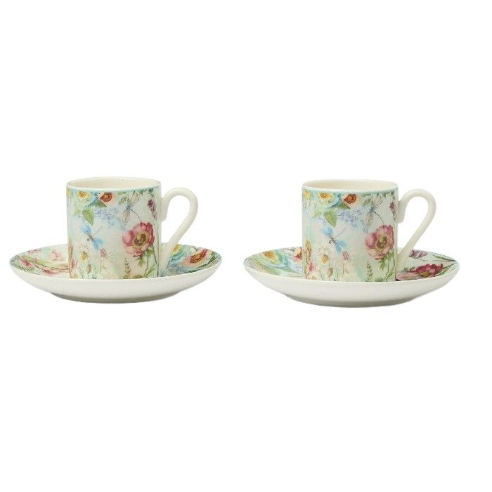 tableware/mugs-cups/coincasa-set-of-2-new-bone-china-coffee-cups-spring-motif-6809745