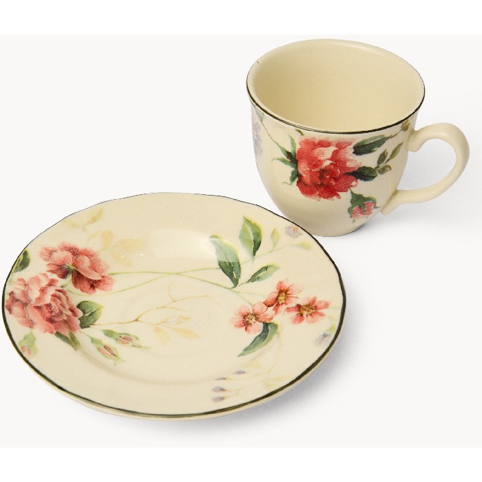tableware/mugs-cups/coincasa-floral-motif-ceramic-teacup