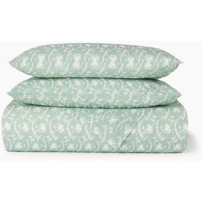 home-textiles/duvet-covers-sets/coincasa-pure-cotton-floral-duvet-cover-set-green-6809810