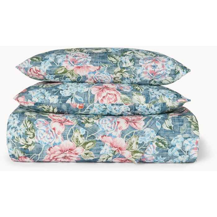 home-textiles/duvet-covers-sets/coincasa-pure-cotton-floral-duvet-cover-set-blue-6809819
