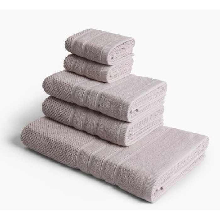 home-textiles/bath-linen-towels/coincasa-set-of-5-pure-cotton-towels-beige
